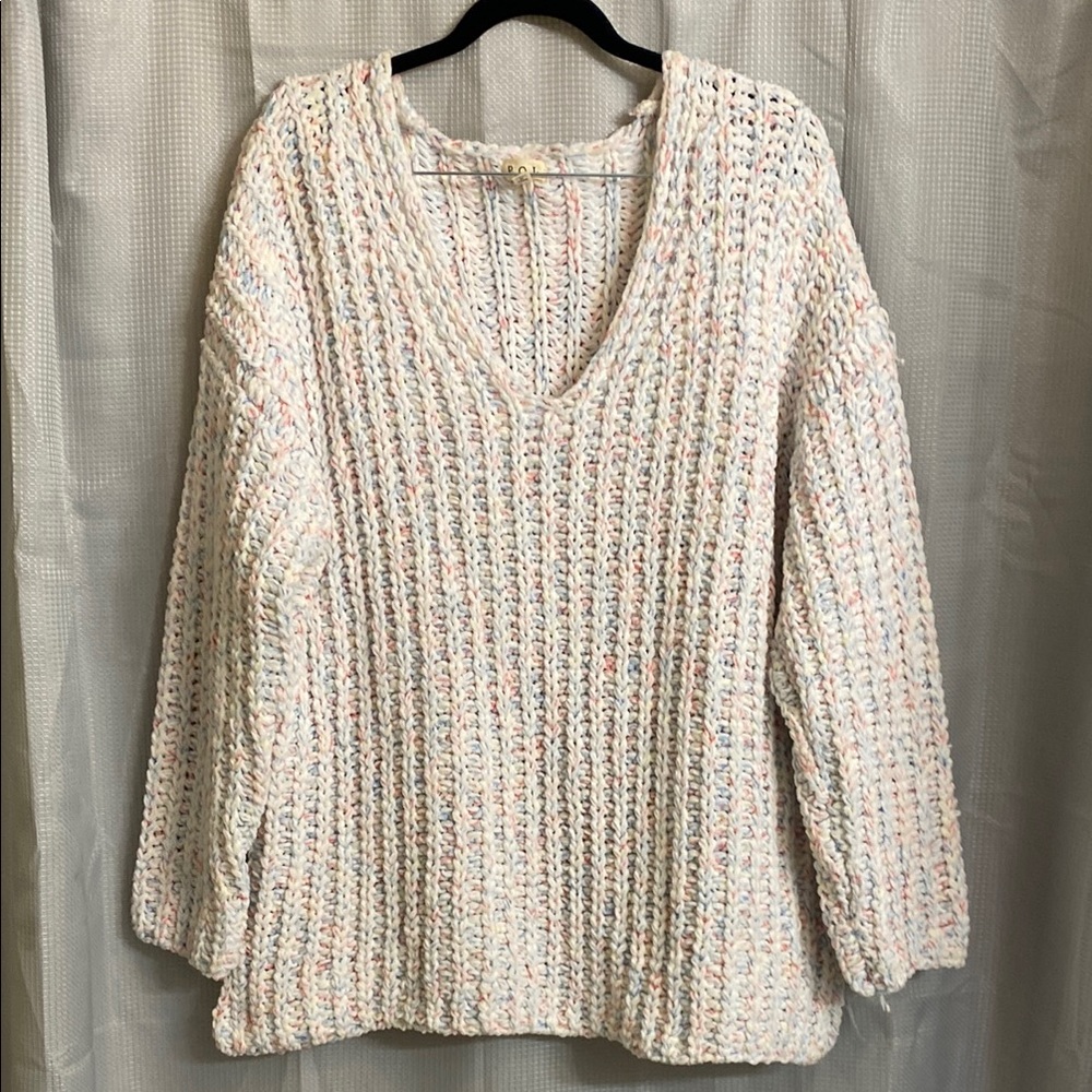 NEW POL Cozy Multicolor Knit Sweater